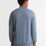 Barbour Cotton Quarter-Zip Jumper Tarn Blue