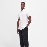 Barbour Crest Poplin Tailored Shirt in Pink