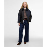 Barbour Danby Quilted Jacket in Dark Navy/Black/Dress Tartan