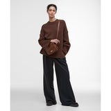 Barbour Daphne Leather Crossbody Bag In Brown