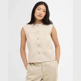 Barbour Daya Denim Waistcoat In Jasmine