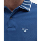 Barbour Denwick Short-Sleeved Polo Shirt In Dark Denim
