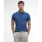 Barbour Denwick Short-Sleeved Polo Shirt In Dark Denim