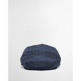 Barbour Deveron Tweed Flat Cap In Navy