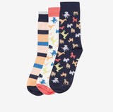 Barbour Dog Multi Socks Gift Set