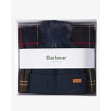 Barbour Dover Beanie & Hailes Scarf Gift Set In Classic