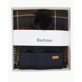 Barbour Dover Beanie & Hailes Scarf Gift Set In Classic