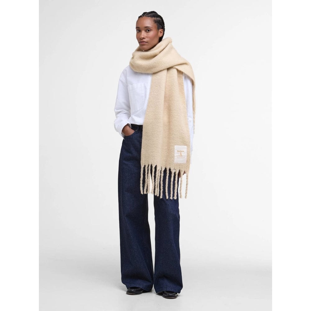 Oatmeal Acne Black Scarf Barbour Ellison Scarf In Oatmeal
