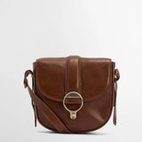 Barbour Elm Leather Crossbody Bag In Brown