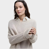 Barbour Emmie Knitted Jumper In Light Sand