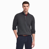 Barbour Ess Pima Cotton Half Zip Jumper In Charcoal