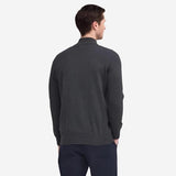 Barbour Ess Pima Cotton Half Zip Jumper In Charcoal