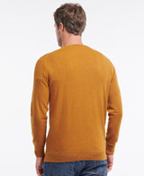 Barbour Essential Lambswool Crew Neck In Dark Copper
