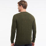 Barbour Essential Lambswool Crew Neck Sweater In Seaweed