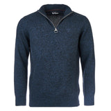 Barbour Essential Lambswool Half Zip Sweater in Navy