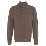 Barbour Men's Essential Patch Half Zip Knitted Jumper In Dark Stone