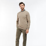 Barbour Nelson Essential Crew Neck Sweater In Fossil