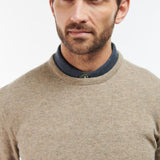 Barbour Nelson Essential Crew Neck Sweater In Fossil