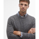 Barbour Essential Tisbury Crew-Neck Jumper In Fog