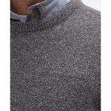 Barbour Essential Tisbury Crew-Neck Jumper In Fog