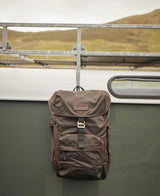Barbour Essential Wax Backpack in Olive