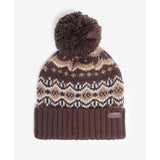 Barbour Fairisle Beanie & Scarf Gift Set in Green