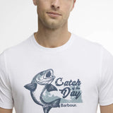Barbour Fairlight Graphic T-Shirt In Whte