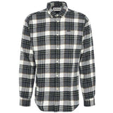 Barbour Fallbay Tailored Fit Checked Shirt In Grey Marl