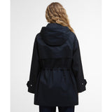 Barbour Fallyn Showerproof Hessian Tartan Jacket In Navy