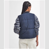 Barbour Fay Gilet In Dark Navy/ Military Brown