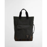 Barbour Field Waxed Backpack In Sage Classic