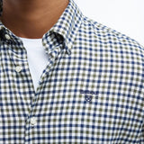 Barbour Finkle Tailored Gingham Shirt In Olive