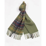 Barbour Galston Tartan Scarf In Classic Green