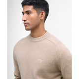 Barbour Grangetown Crew Neck Jumper Stone