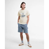 Barbour Harbourside Graphic T-Shirt In Oatmeal