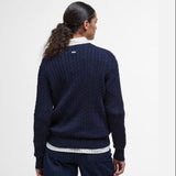 Barbour Hartland Crew Neck Jumper In navy