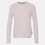 Barbour Hartland Crew Neck Jumper In Primrose Pink
