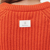 Barbour Hartley Knitted Jumper in Orange