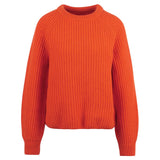 Barbour Hartley Knitted Jumper in Orange