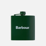 Barbour Hip Flask and Cotton-Blend Socks Set in Green