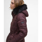 Barbour International Cher Puffer Jacket In Red Velvet