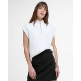 Barbour International Clara Sleeveless Knitted Jumper In White