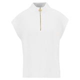 Barbour International Clara Sleeveless Knitted Jumper In White