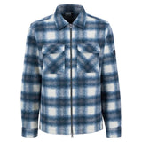 Barbour International Clayton Fleece Check Overshirt In Shaded Emerald
