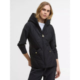 Barbour International Diablo Quilted Sweatshirt Jacket In Black