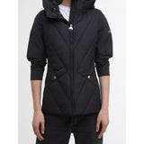 Barbour International Diablo Quilted Sweatshirt Jacket In Black