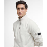 Barbour International Ewan Half-Zip Sweatshirt In Whisper White