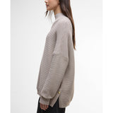Barbour International Kaia Funnel-Neck Knit Jumper In Oat