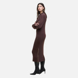 Barbour International Kaia Knitted Dress In Chocolate