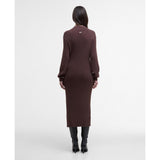 Barbour International Kaia Knitted Dress In Chocolate